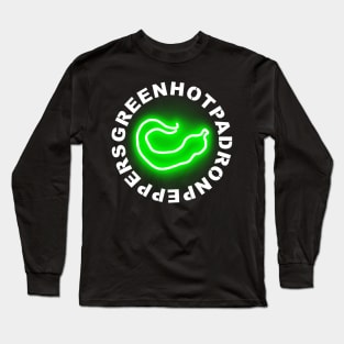 Green Hot Padron Peppers Long Sleeve T-Shirt